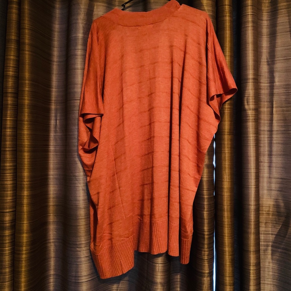 SOLDOversized LOFT short sleeved pink cardigan - Picture 4 of 4